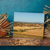 トスカーナ州のシエナ州の典型的な風景 フォトプラーク (側面)