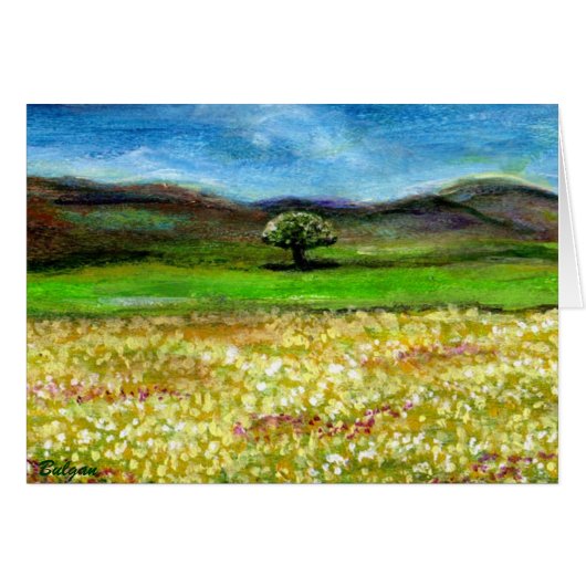 トスカーナ州の孤高の木 (正面横)