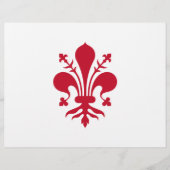 トスカーナ州フィレンツェ国旗を持つレターヘッド レターヘッド (正面)