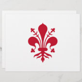 トスカーナ州フィレンツェ国旗を持つレターヘッド レターヘッド (正面/裏面)