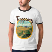 トスカーナ旅行ロゴ Tシャツ (正面)