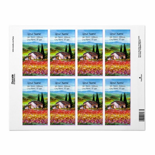 トスカーナ春 ラベル (フルシート)