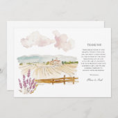 トスカーナ水彩イタリアンサンキューカード サンキューカード (正面/裏面)