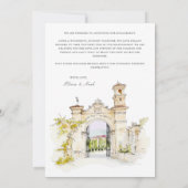 トスカーナ水彩婚約告知カード 案内状 (裏面)