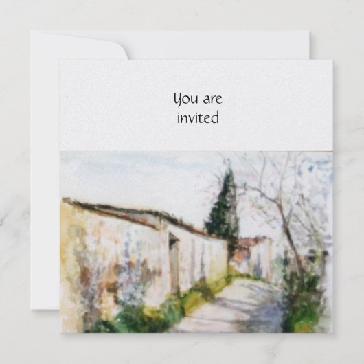 トスカーナ氷の田舎 招待状 (正面)
