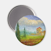 トスカーナ油彩画 マグネット (正面/裏面)