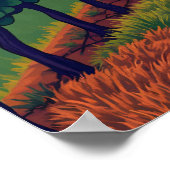 トスカーナ畑 ポスター (角)