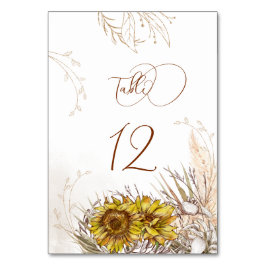 トスカーナ秋の質感トレーサリー テーブルナンバー