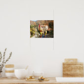 トスカーナ秋バラ。トスカーナ。 ポスター (キッチン)