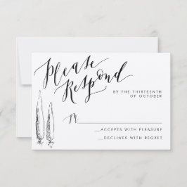 トスカーナ素朴書簡返書カード 出欠カード