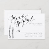 トスカーナ素朴書簡返書カード 出欠カード (正面/裏面)