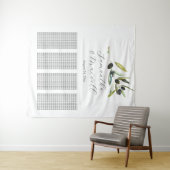 トスカーナ結婚のウェルカムサインの座席表 タペストリー (インサイチュ(横))