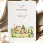 トスカーナ結婚ス 招待状