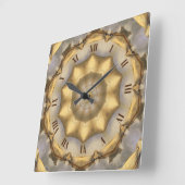 トスカーナ色レトロ～ スクエア壁時計 (傾斜)