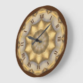 トスカーナ色レトロ～ ラージ壁時計 (傾斜)