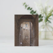 トスカーナ葉書で洗濯物を乾燥させる ポストカード (スタンド正面)