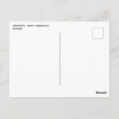 トスカーナ葉書、オルベテロの美しい夕日 ポストカード (裏面)