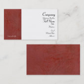 トスカーナ赤包まれた名刺 名刺 (正面/裏面)