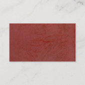 トスカーナ赤包まれた名刺 名刺 (裏面)