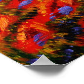 トスカーナ転がのケシの丘 ポスター (角)