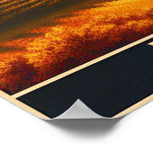 トスカーナ転がの丘 – ヴィンテージ旅行 ポスター (角)