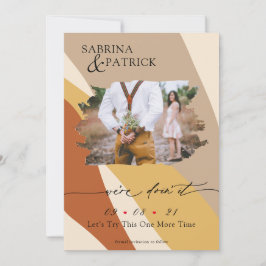 トスカーナ黄さびベージュモダン抽象芸術写真 セーブザデート