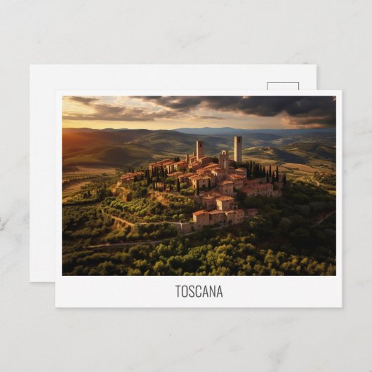 トスカーナ,イタリアのはがき シーズンポストカード (正面/裏面)