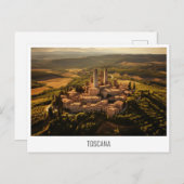 トスカーナ,イタリアのはがき シーズンポストカード (正面/裏面)
