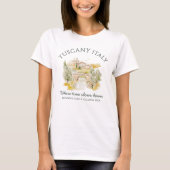 トスカーナ イタリア カスタム ファミリー バケーション Tシャツ (正面)