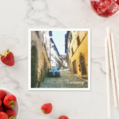 トスカーナ。イタリア。コルトナ。 スタンダードカクテルナプキン (インサイチュ)