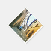 トスカーナ。イタリア。コルトナ。 スタンダードカクテルナプキン (角)