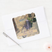 トスカーナ。イタリア。コルトナ。自転車。 スクエアシール (封筒)