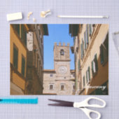 トスカーナ。イタリア。コルトナ。 薄葉紙 (クラフト)