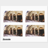 トスカーナ。イタリア。コルトナ。 長方形シール (シート)