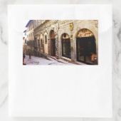 トスカーナ。イタリア。コルトナ。 長方形シール (バッグ)