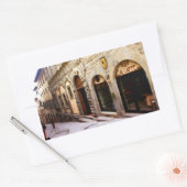 トスカーナ。イタリア。コルトナ。 長方形シール (封筒)