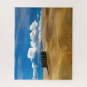 トスカーナ（イタリア）平野の風景 ジグソーパズル (縦)