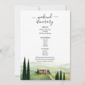 トスカーナ イタリア 目的地 バチェロレッテ ウィークエンド 招待状 (裏面)