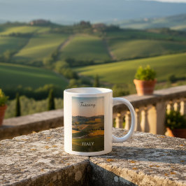 トスカーナ イタリア 風景 スカイライン ジャンボコーヒーマグカップ