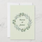 トスカーナ オリーブ ガーデン 結婚式招待状 招待状 (裏面)