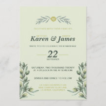 トスカーナ オリーブ ガーデン 結婚式招待状