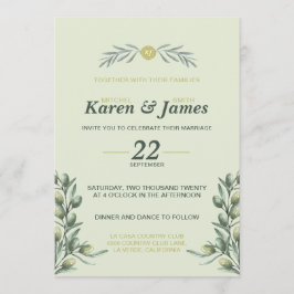 トスカーナ オリーブ ガーデン 結婚式招待状 招待状