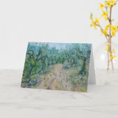 トスカーナ·オリーブ·グローブ カード (黄色い花)