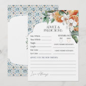 トスカーナ タイル コースト イタリアン ベイビー アドバイス カード (正面/裏面)