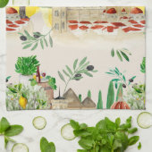 トスカーナ,トスカーナ,イタリア,オリーブ,レモン, キッチンタオル (折り畳み)