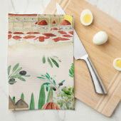 トスカーナ,トスカーナ,イタリア,オリーブ,レモン, キッチンタオル (四つ折り)