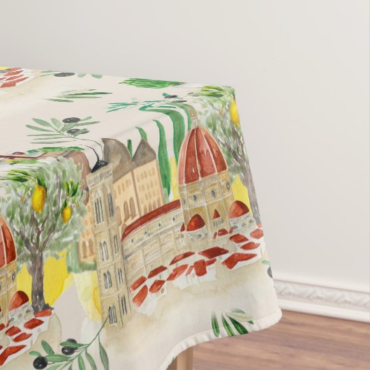 トスカーナ，トスカーナ，イタリア，オリーブ，レモン，  テーブルクロス (インサイチュ)