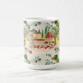 トスカーナ，トスカーナ，イタリア，オリーブ，レモン，トマト  コーヒーマグカップ (中央)