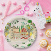 トスカーナ，トスカーナ，イタリア，オリーブ，レモン，   ペーパープレート (パーティー)