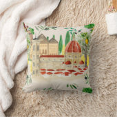 トスカーナ，トスカーナ，イタリア，オリーブ，レモン，柑橘類   クッション (ブランケット)